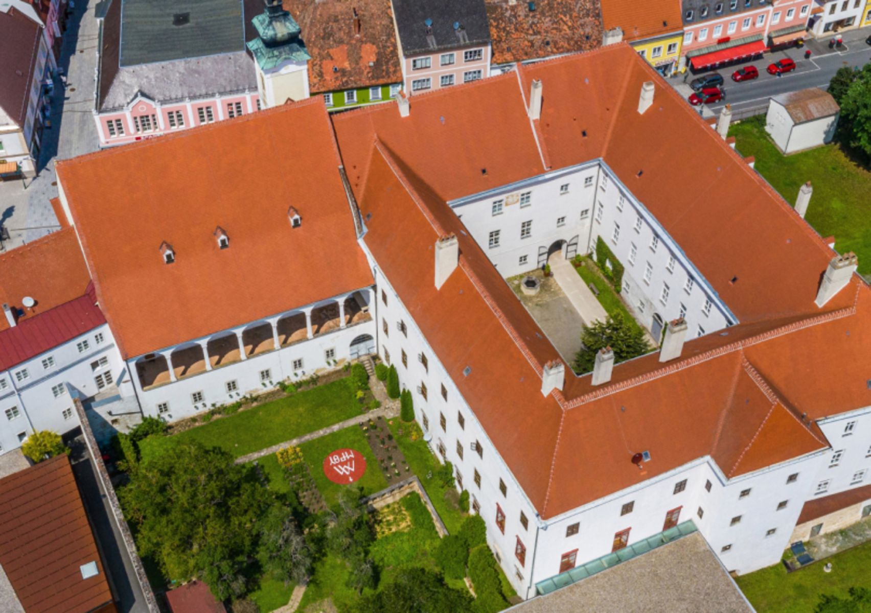 Luftaufnahme vom Kunsthaus Horn